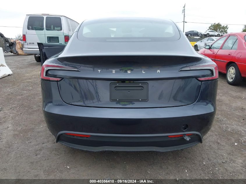 2024 Tesla Model 3 Rear-Wheel Drive VIN: 5YJ3E1EA2RF725796 Lot: 40356410