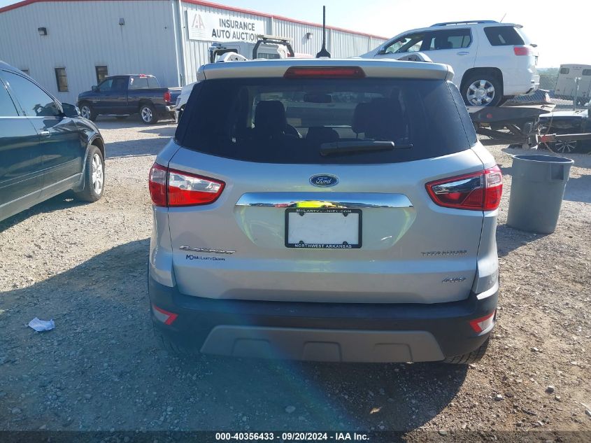 2021 Ford Ecosport Titanium VIN: MAJ6S3KL8MC400556 Lot: 40356433