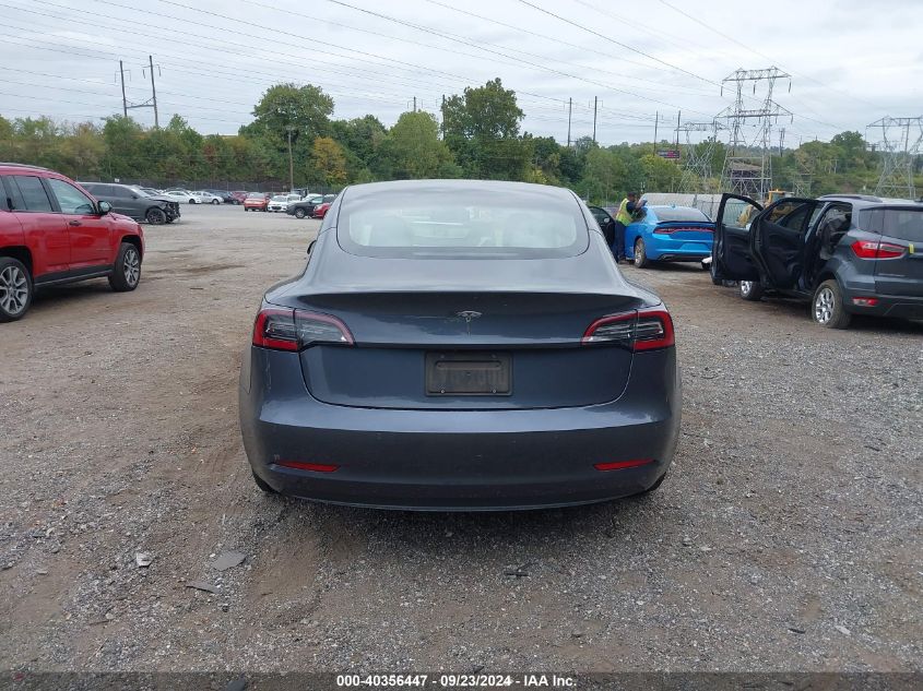 2021 Tesla Model 3 Standard Range Plus Rear-Wheel Drive VIN: 5YJ3E1EA5MF097208 Lot: 40356447