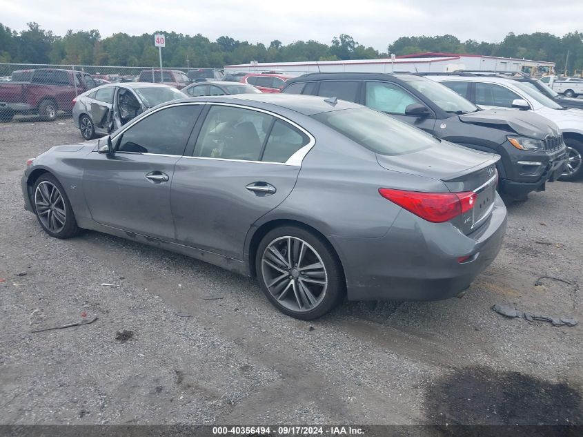 2016 Infiniti Q50 Premium/Sport VIN: JN1EV7AR2GM345095 Lot: 40356494