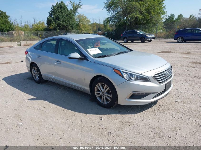 2015 Hyundai Sonata Se VIN: 5NPE24AF9FH201336 Lot: 40356497