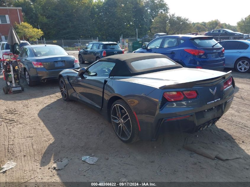 2014 CHEVROLET CORVETTE STINGRAY VIN: 1G1YF3D77E5110816