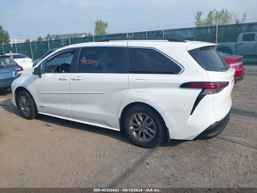 2021 Toyota Sienna Le VIN: 5TDKRKEC7MS059451 Lot: 40356643