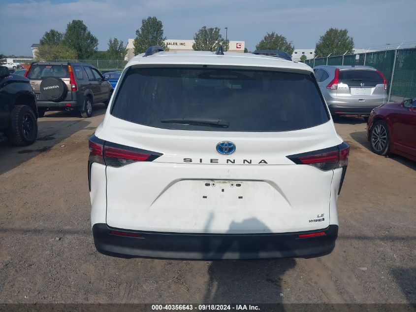 2021 Toyota Sienna Le VIN: 5TDKRKEC7MS059451 Lot: 40356643