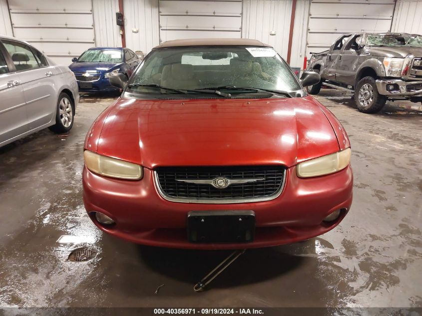 2000 Chrysler Sebring Jxi VIN: 3C3EL55H7YT248791 Lot: 40356971