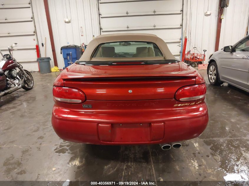 2000 Chrysler Sebring Jxi VIN: 3C3EL55H7YT248791 Lot: 40356971