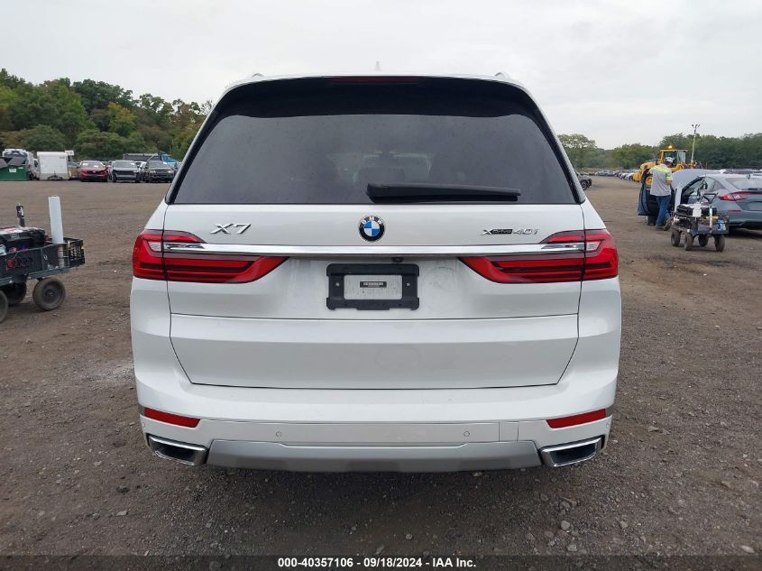 2022 BMW X7 xDrive40I VIN: 5UXCW2C02N9K30885 Lot: 40357106