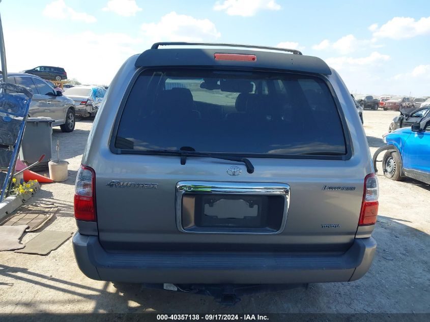 2002 Toyota 4Runner Limited V6 VIN: JT3GN87RX20248217 Lot: 40357138