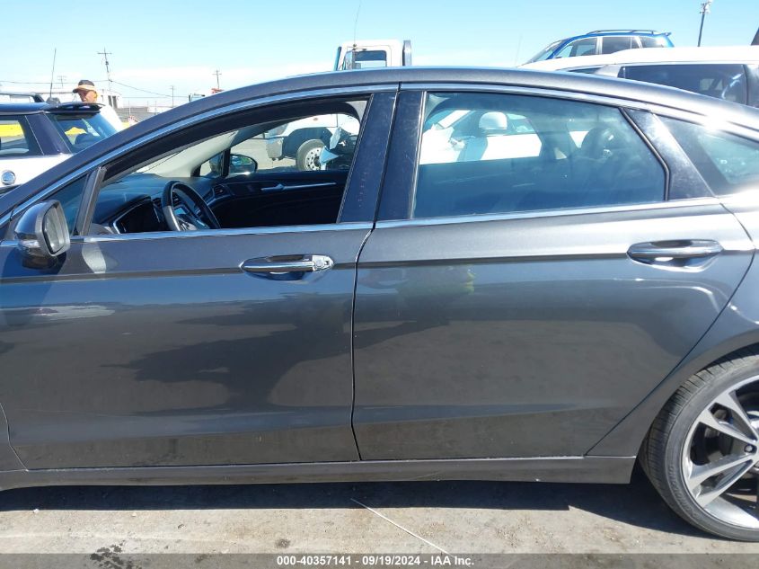 2019 FORD FUSION TITANIUM - 3FA6P0D99KR153239