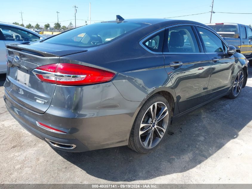 2019 FORD FUSION TITANIUM - 3FA6P0D99KR153239