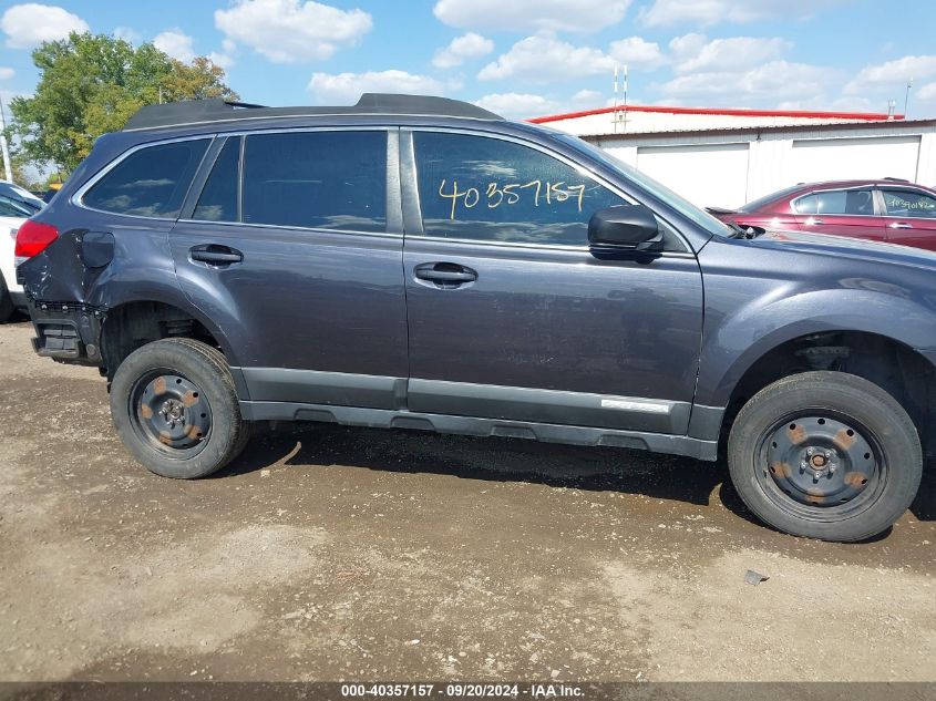 2011 Subaru Outback 2.5I VIN: 4S4BRCAC1B1363487 Lot: 40357157