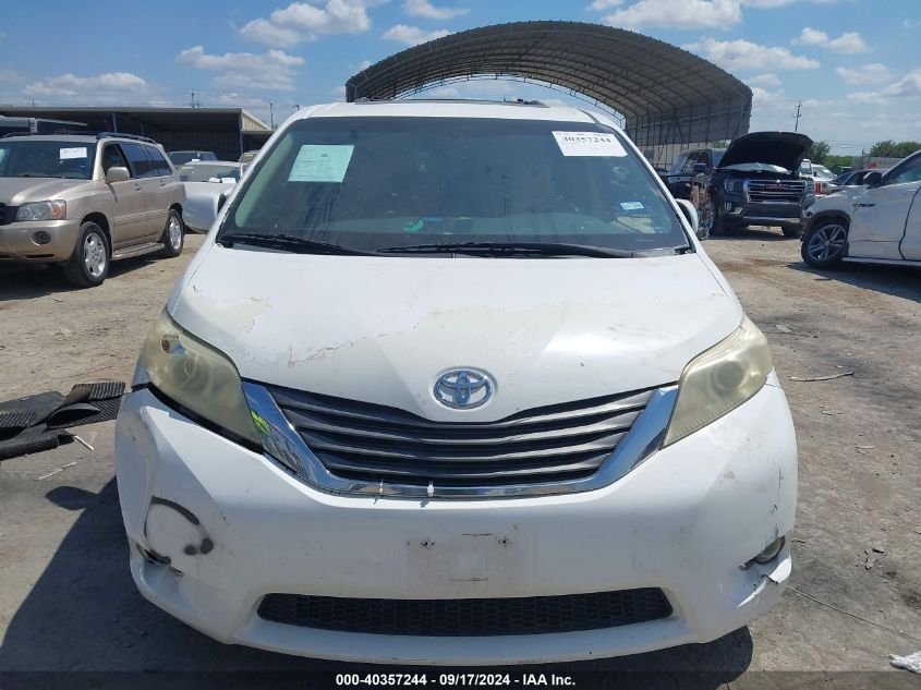 5TDYK3DC0CS236264 2012 Toyota Sienna Xle V6 8 Passenger