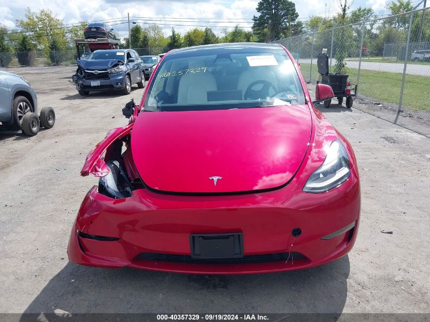 2022 Tesla Model Y Long Range Dual Motor All-Wheel Drive VIN: 7SAYGDEEXNF512970 Lot: 40357329