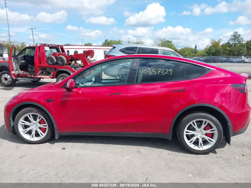 2022 Tesla Model Y Long Range Dual Motor All-Wheel Drive VIN: 7SAYGDEEXNF512970 Lot: 40357329