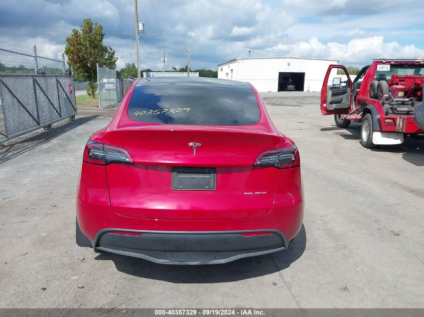 2022 Tesla Model Y Long Range Dual Motor All-Wheel Drive VIN: 7SAYGDEEXNF512970 Lot: 40357329