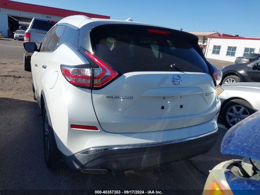 2015 Nissan Murano Sl VIN: 5N1AZ2MH2FN270229 Lot: 40357353