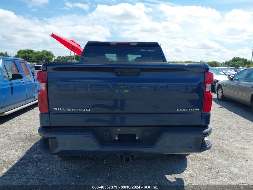 VIN 3GCPABEKXPG120850 2023 CHEVROLET SILVERADO 1500 2WD  SHORT BED CUSTOM