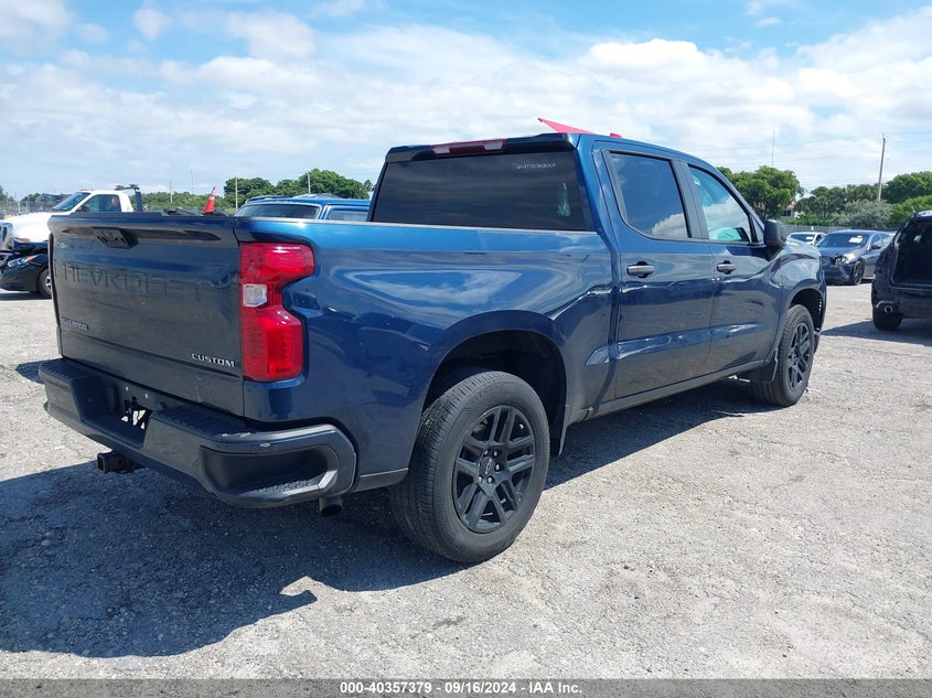VIN 3GCPABEKXPG120850 2023 CHEVROLET SILVERADO 1500 2WD  SHORT BED CUSTOM
