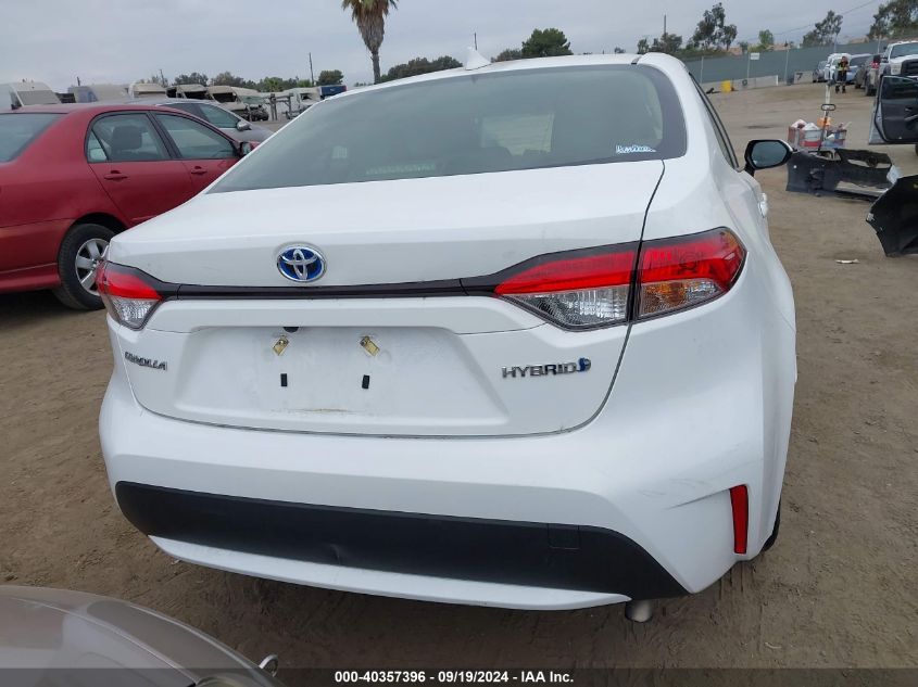 2022 Toyota Corolla Hybrid Le VIN: JTDEAMDE6N3001787 Lot: 40357396