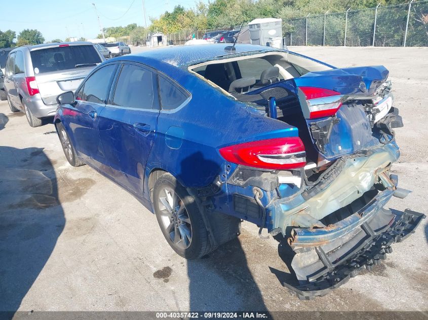 2017 FORD FUSION SE - 3FA6P0H77HR176505