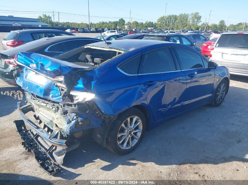 2017 FORD FUSION SE - 3FA6P0H77HR176505