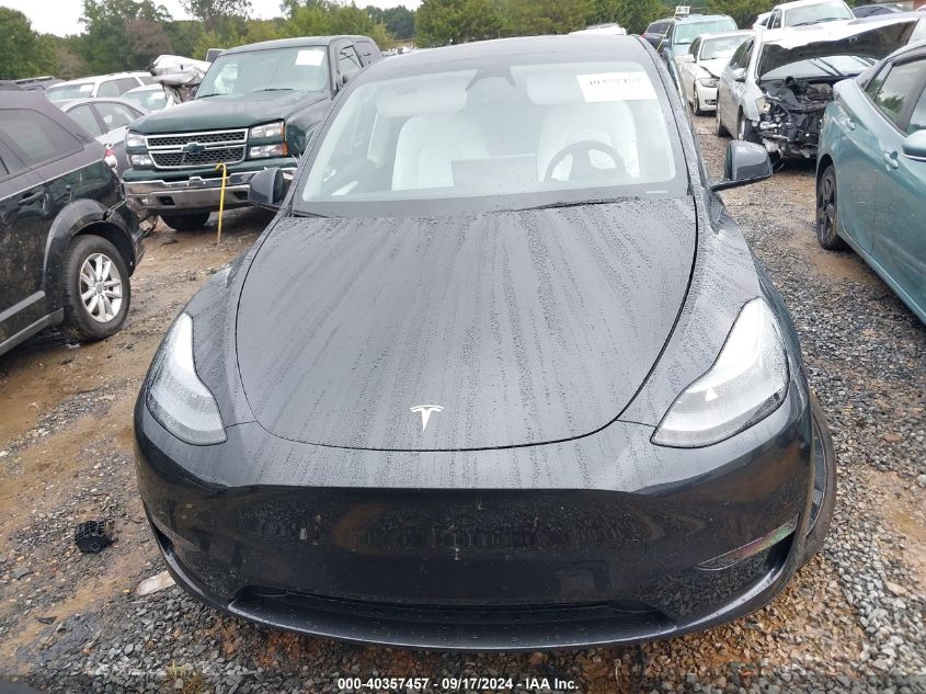 2024 Tesla Model Y Long Range Dual Motor All-Wheel Drive VIN: 7SAYGAEE4RF157380 Lot: 40357457