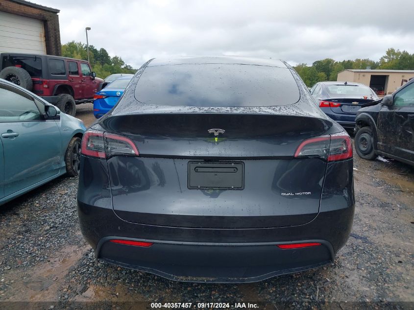 2024 Tesla Model Y Long Range Dual Motor All-Wheel Drive VIN: 7SAYGAEE4RF157380 Lot: 40357457