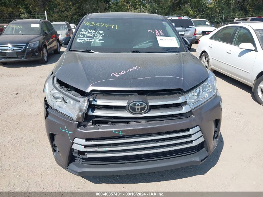 2019 Toyota Highlander Le VIN: 5TDZARFH4KS044377 Lot: 40357491