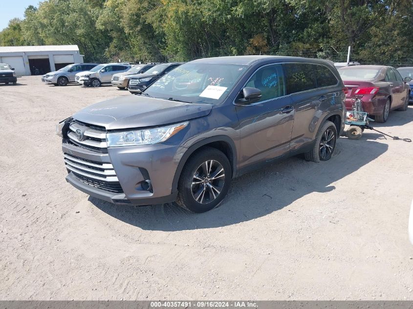 2019 Toyota Highlander Le VIN: 5TDZARFH4KS044377 Lot: 40357491