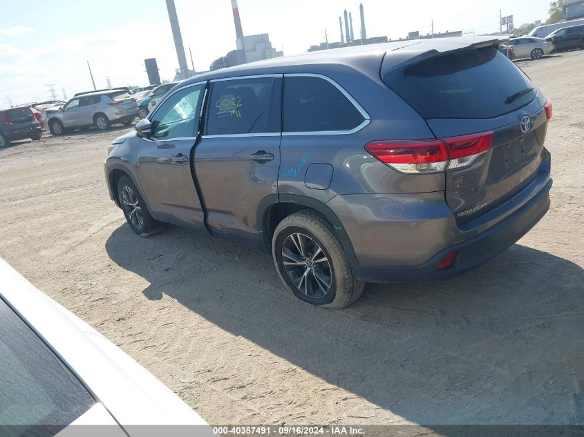 2019 Toyota Highlander Le VIN: 5TDZARFH4KS044377 Lot: 40357491