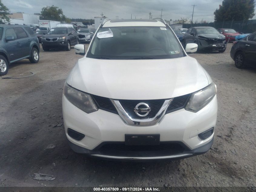 2016 Nissan Rogue Sv VIN: 5N1AT2MV2GC866266 Lot: 40357509