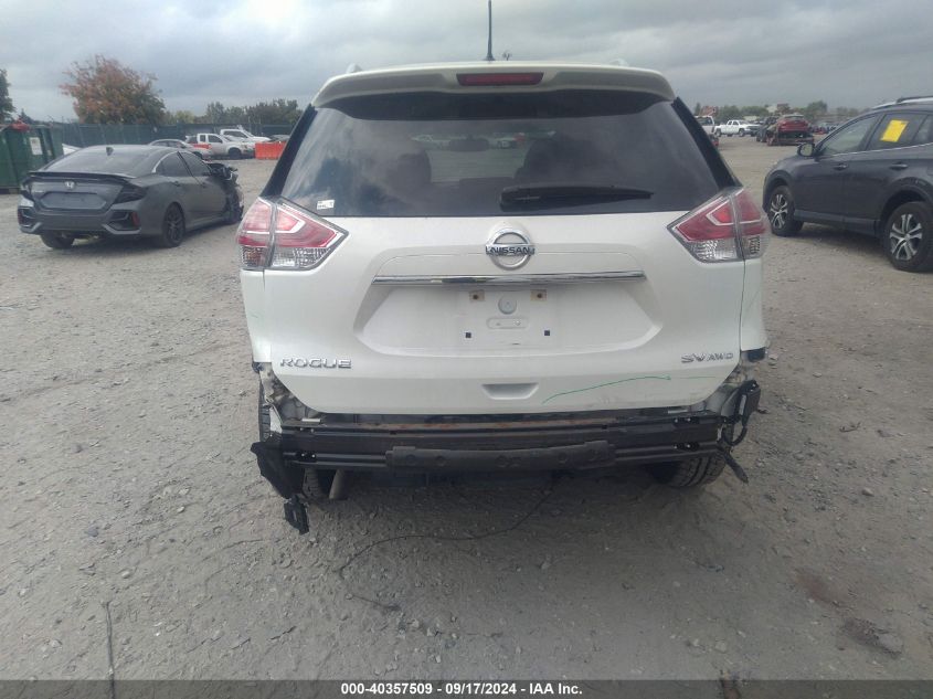 2016 Nissan Rogue Sv VIN: 5N1AT2MV2GC866266 Lot: 40357509