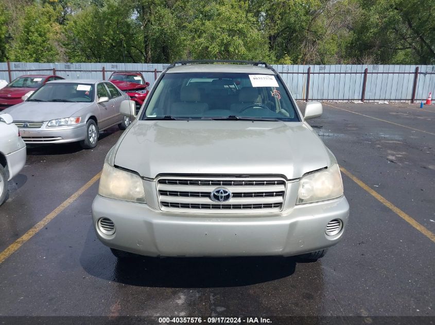 JTEGF21A830116160 2003 Toyota Highlander V6