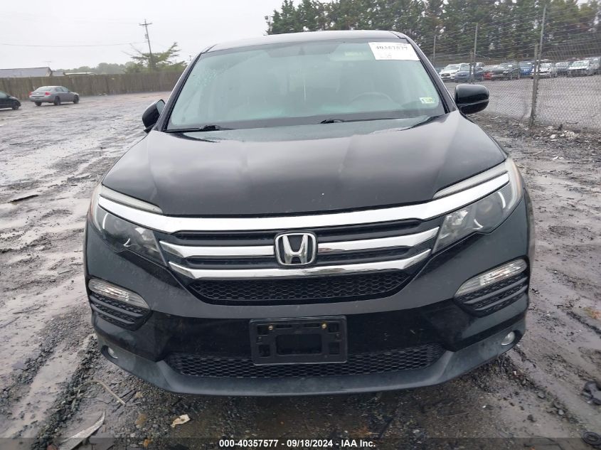 2017 Honda Pilot Ex-L VIN: 5FNYF5H54HB023874 Lot: 40357577