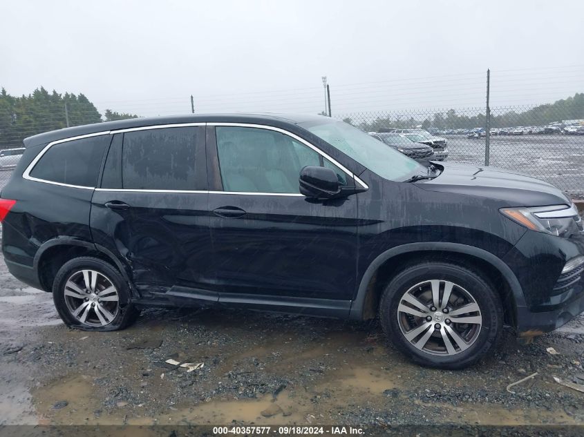 2017 Honda Pilot Ex-L VIN: 5FNYF5H54HB023874 Lot: 40357577