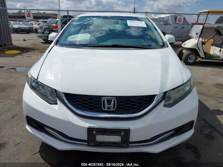 2013 Honda Civic Lx VIN: 19XFB2F5XDE280557 Lot: 40357653