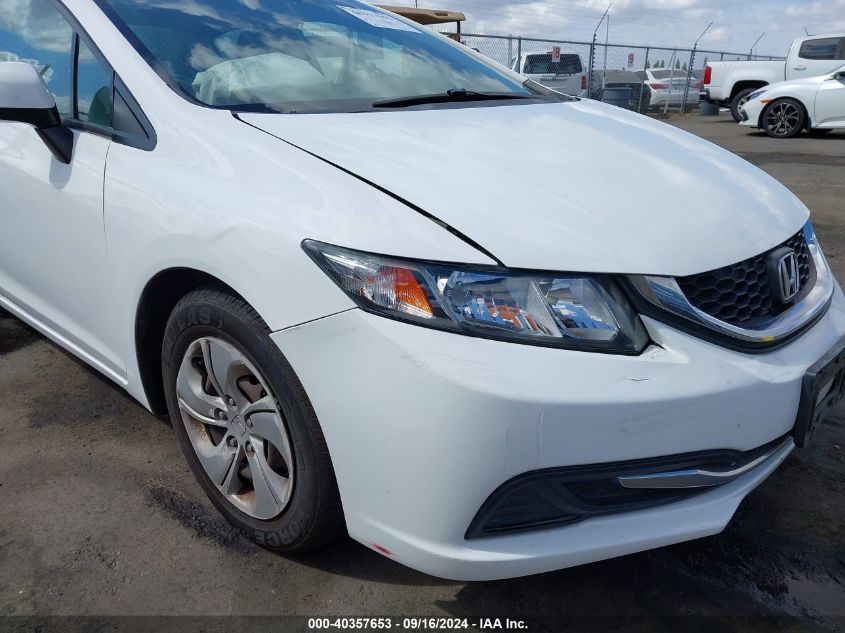 2013 Honda Civic Lx VIN: 19XFB2F5XDE280557 Lot: 40357653