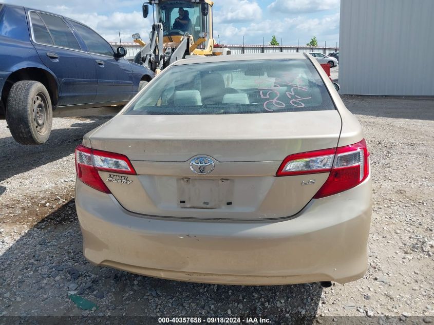 2012 Toyota Camry Le VIN: 4T1BF1FK7CU072568 Lot: 40357658