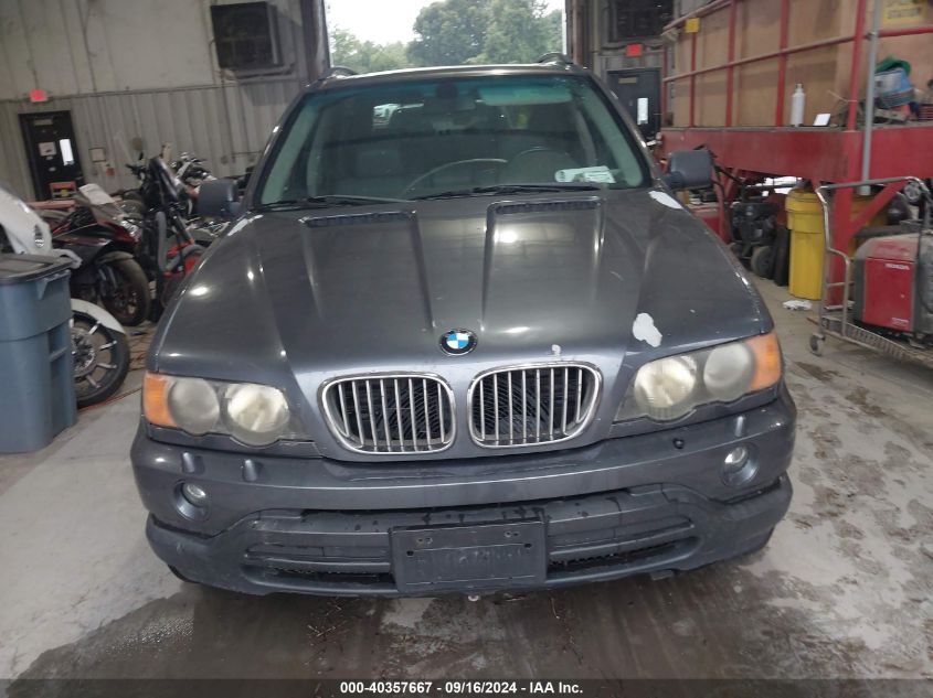 2003 BMW X5 3.0I VIN: 5UXFA53593LP26209 Lot: 40357667