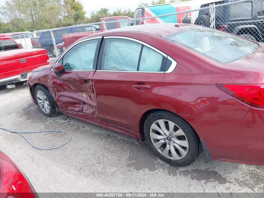 2015 Subaru Legacy 2.5I Premium VIN: 4S3BNBD63F3015393 Lot: 40357755