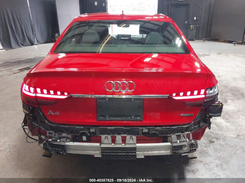 2020 Audi A4 Premium 45 Tfsi Quattro S Tronic VIN: WAUDNAF42LN012531 Lot: 40357825