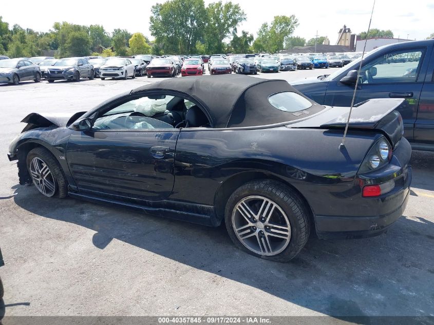 2003 Mitsubishi Eclipse Spyder Gts VIN: 4A3AE75H03E172627 Lot: 40357845