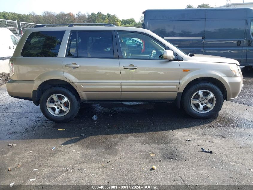 2006 Honda Pilot Ex VIN: 2HKYF18466H546666 Lot: 40357881