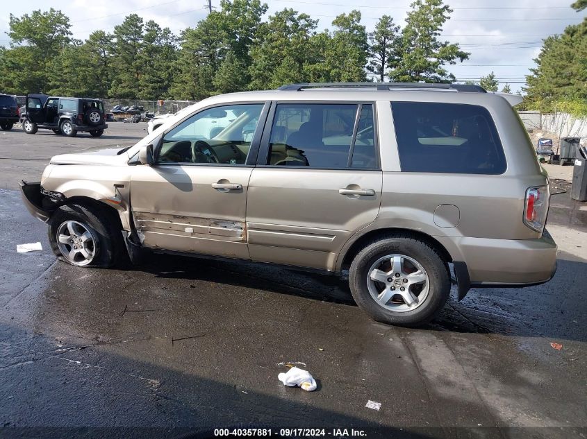 2006 Honda Pilot Ex VIN: 2HKYF18466H546666 Lot: 40357881