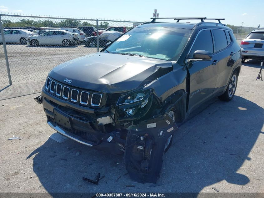 2021 Jeep Compass Limited 4X4 VIN: 3C4NJDCB8MT595616 Lot: 40357887