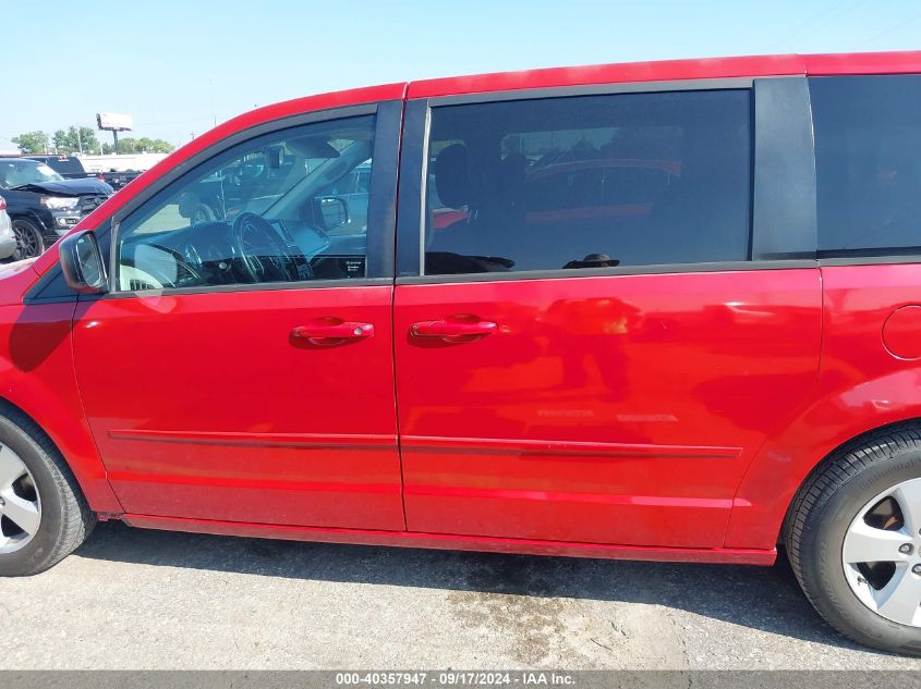 2013 Dodge Grand Caravan Se VIN: 2C4RDGBG3DR762345 Lot: 40357947