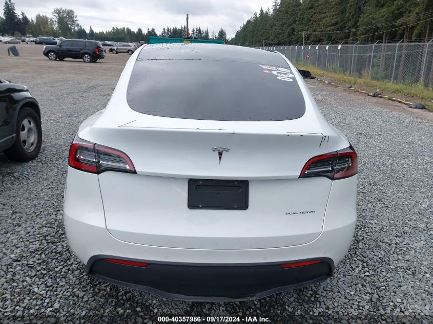 2021 TESLA MODEL Y LONG RANGE DUAL MOTOR ALL-WHEEL DRIVE - 5YJYGDEE7MF198819