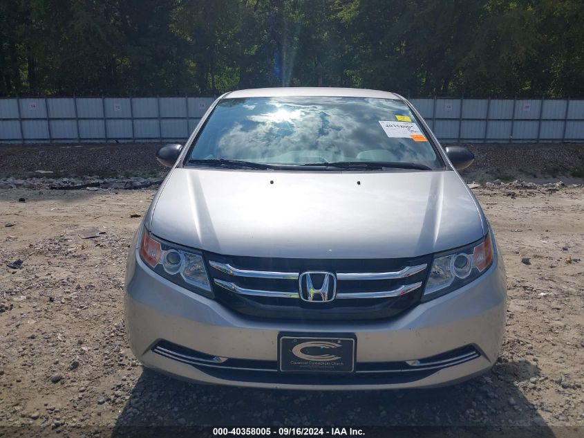 2014 Honda Odyssey Lx VIN: 5FNRL5H20EB086940 Lot: 40358005