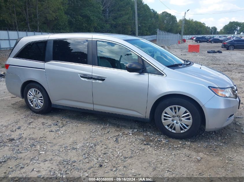 2014 Honda Odyssey Lx VIN: 5FNRL5H20EB086940 Lot: 40358005