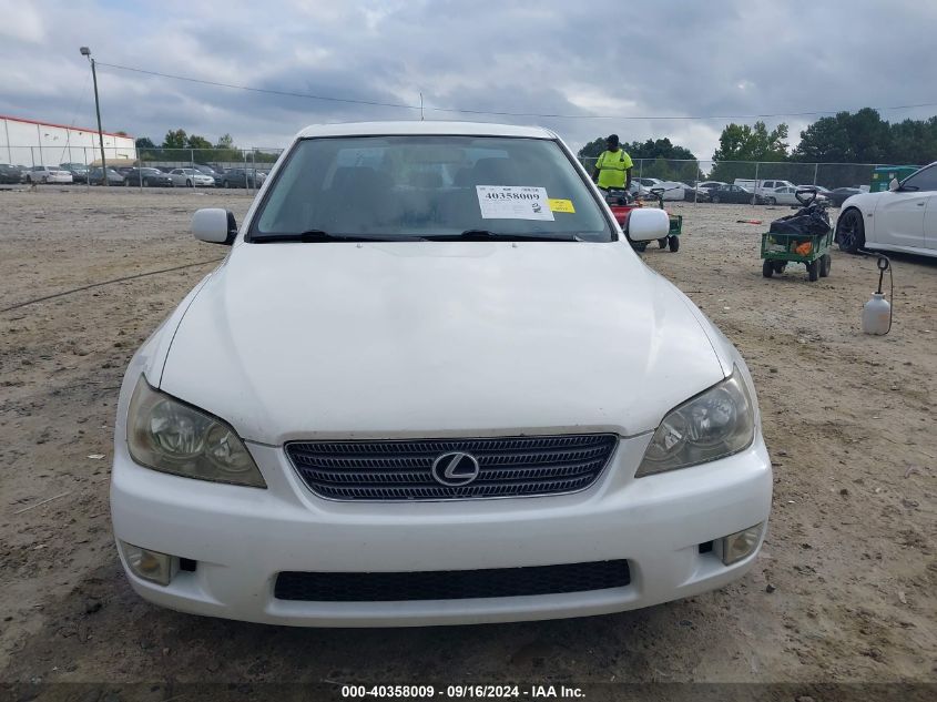 2001 Lexus Is 300 VIN: JTHBD182310002074 Lot: 40358009